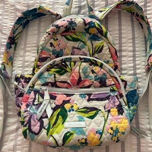 Vera Bradley Small Cotton Quilted Floral Backpack